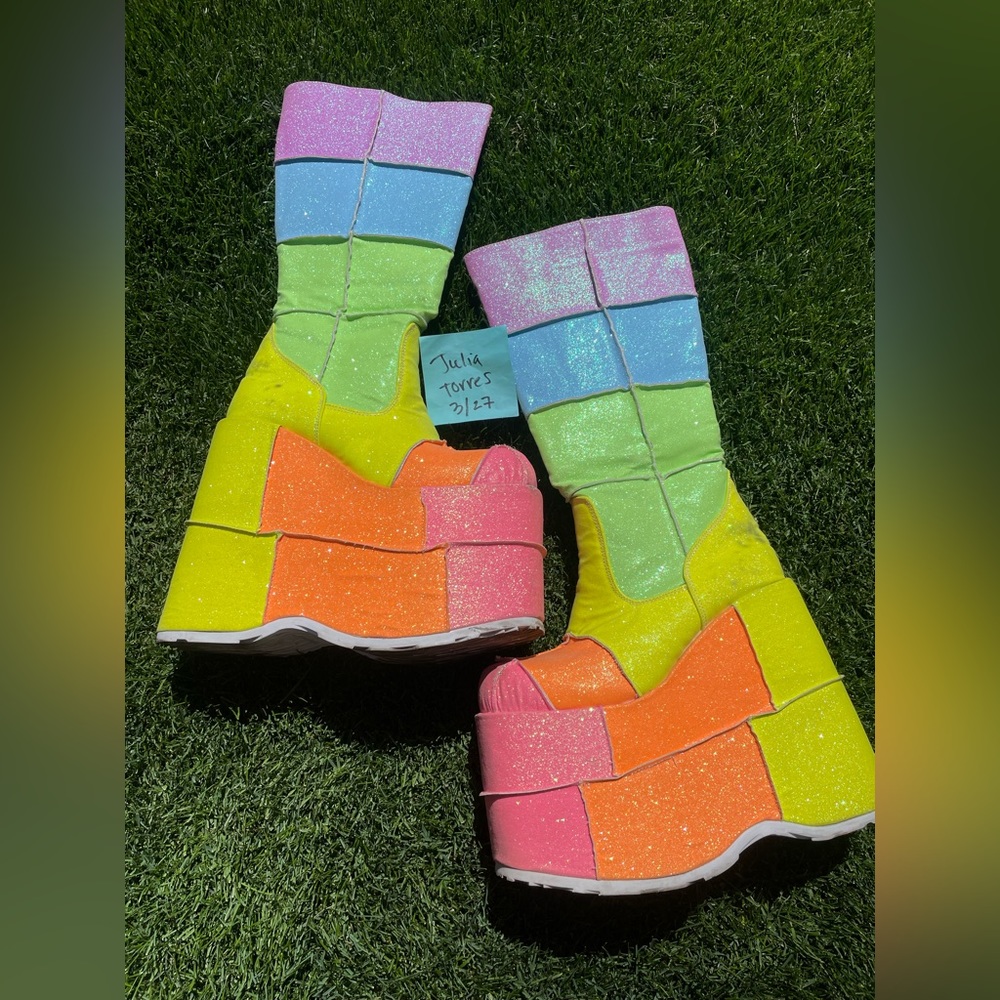 Dollskill x Demonia Rainbow stacks